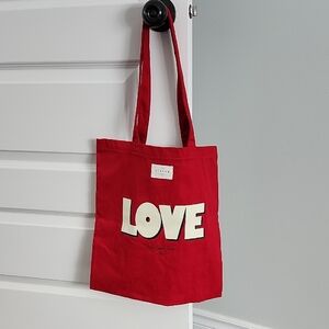 Red LOVE Tote Bag
